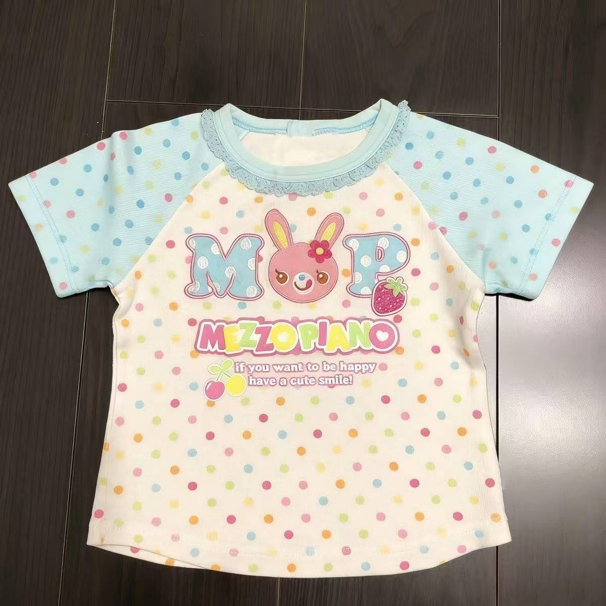 Vintage Kawaii Cute Short Slee - T-Shirts ulasan dan harga