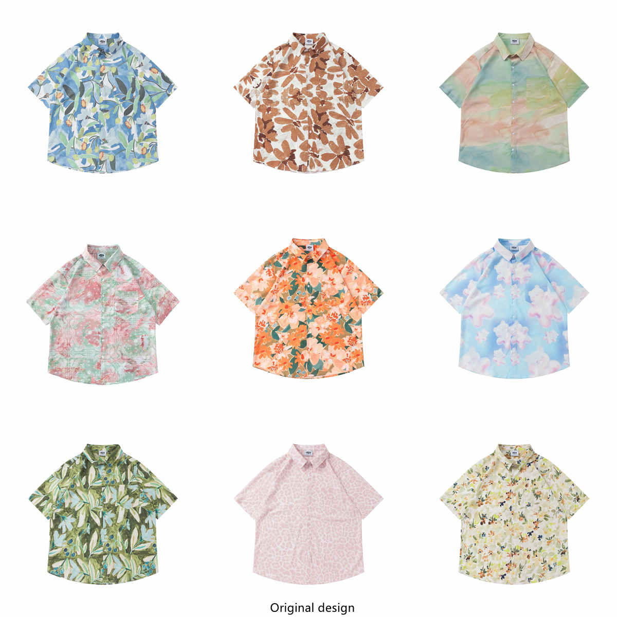 Vintage Floral Print Loose Sho - Vintage Hawaiian Floral Shirt ulasan dan harga