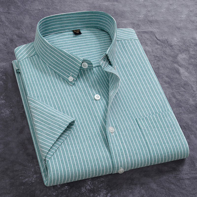 100% Cotton Men's Oxford Shirt - Oxford Cotton Casual Shirt Business ulasan dan harga