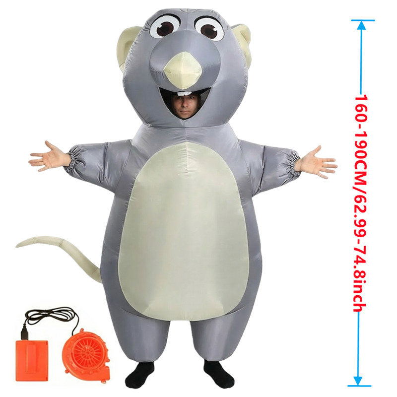 Cartoon Mouse Inflatable Costu - Suits ulasan dan harga