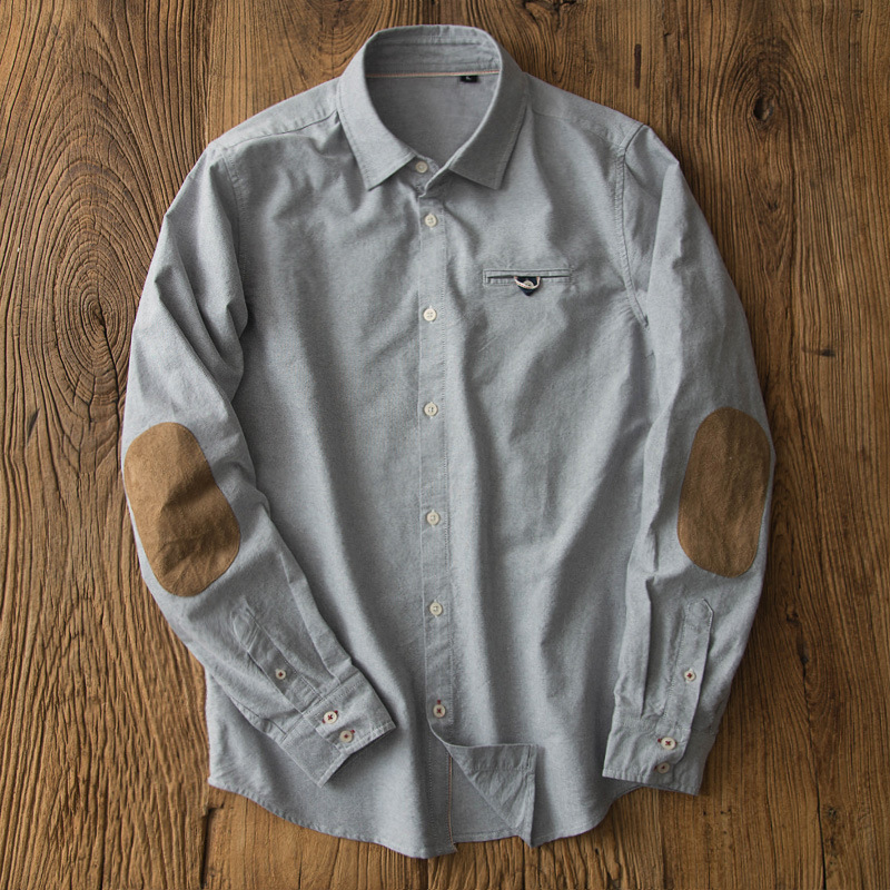 Oxford Retro Shirt Japanese Bu - Oxford Cotton Casual Shirt Business ulasan dan harga