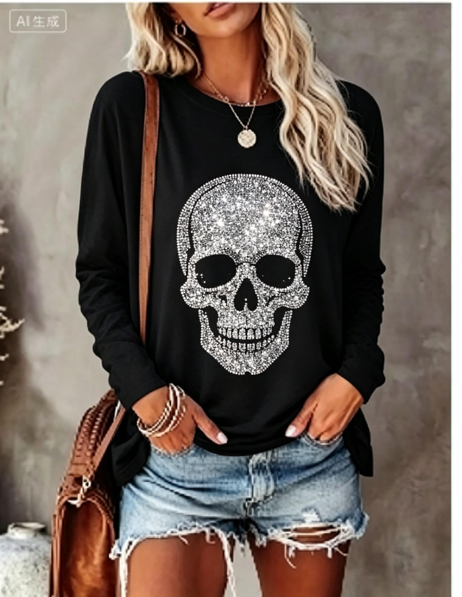 Women Long Sleeve T‑Shirt Simu - T-Shirts ulasan dan harga