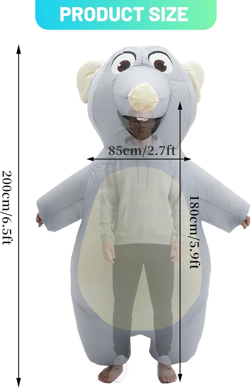 Inflatable Mouse Costume for A - Suits ulasan dan harga