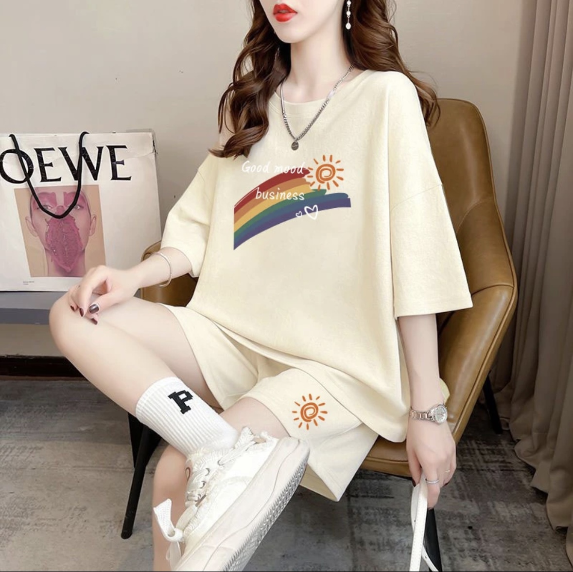 Fashion women's summer shorts  - T-Shirts ulasan dan harga